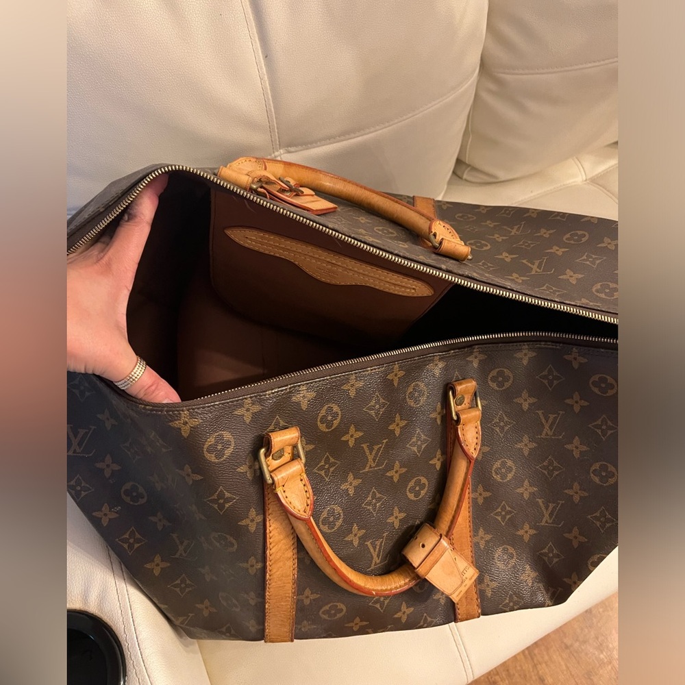 Louis Vuitton Brown Monogram Duffel Bag